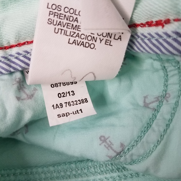 Tommy Hilfiger Women's Size 8 Denim Shorts Mint Green - Picture 11 of 11